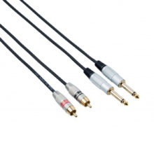 Interlink cables - 2 x RCA - 2 x Ø 6,3 mm jack