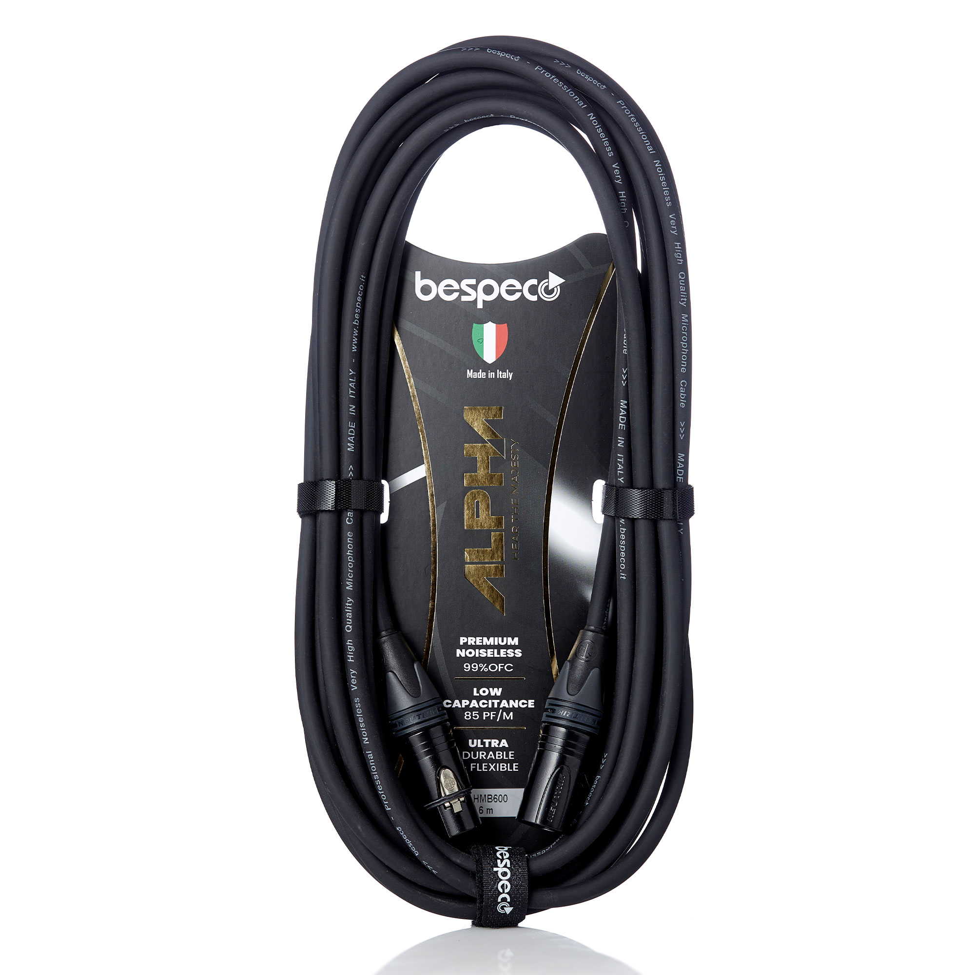Cavo serie ALPHA per microfoni - cannon maschio - cannon femmina