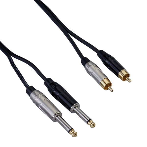 Cavo interlink serie Rock-It - 2 x jack Ø 6,3 mm - 2 x RCA