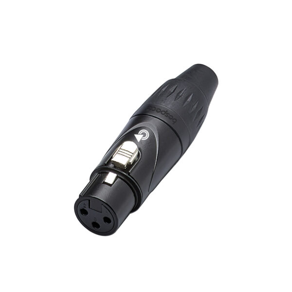 BX3FB - Connettore Cannon XLR femmina volante - colore nero