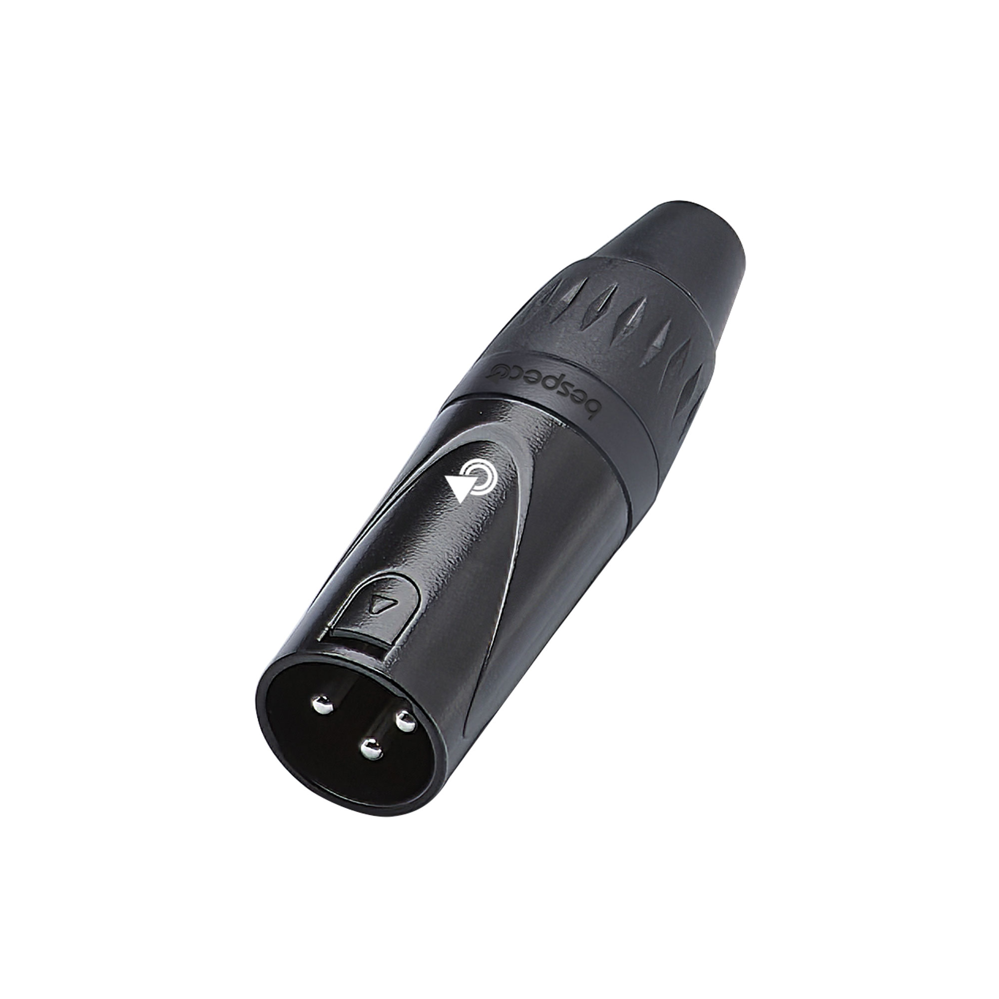 BX3MB - Connettore Cannon XLR maschio volante - colore nero