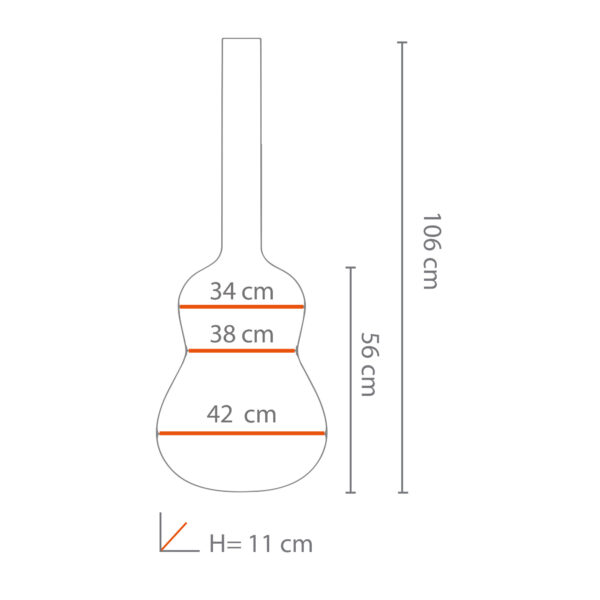 Bag training per acustica - dimensioni