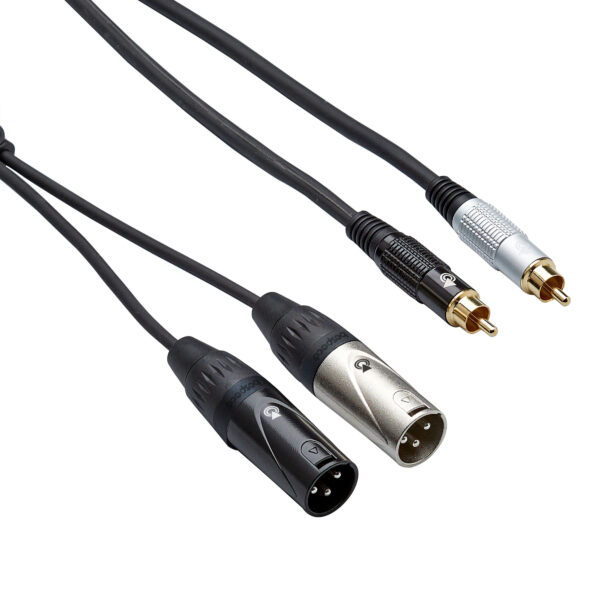EAY2X2R500 - cavo assemblato serie Eagle Pro - 2 x RCA - 2 x Cannon Maschio