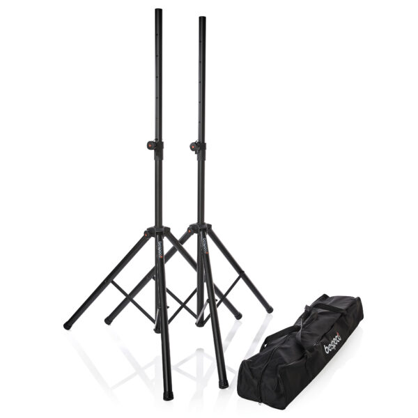 BP215AP - Coppia di supporti in alluminio pneumatici per casse