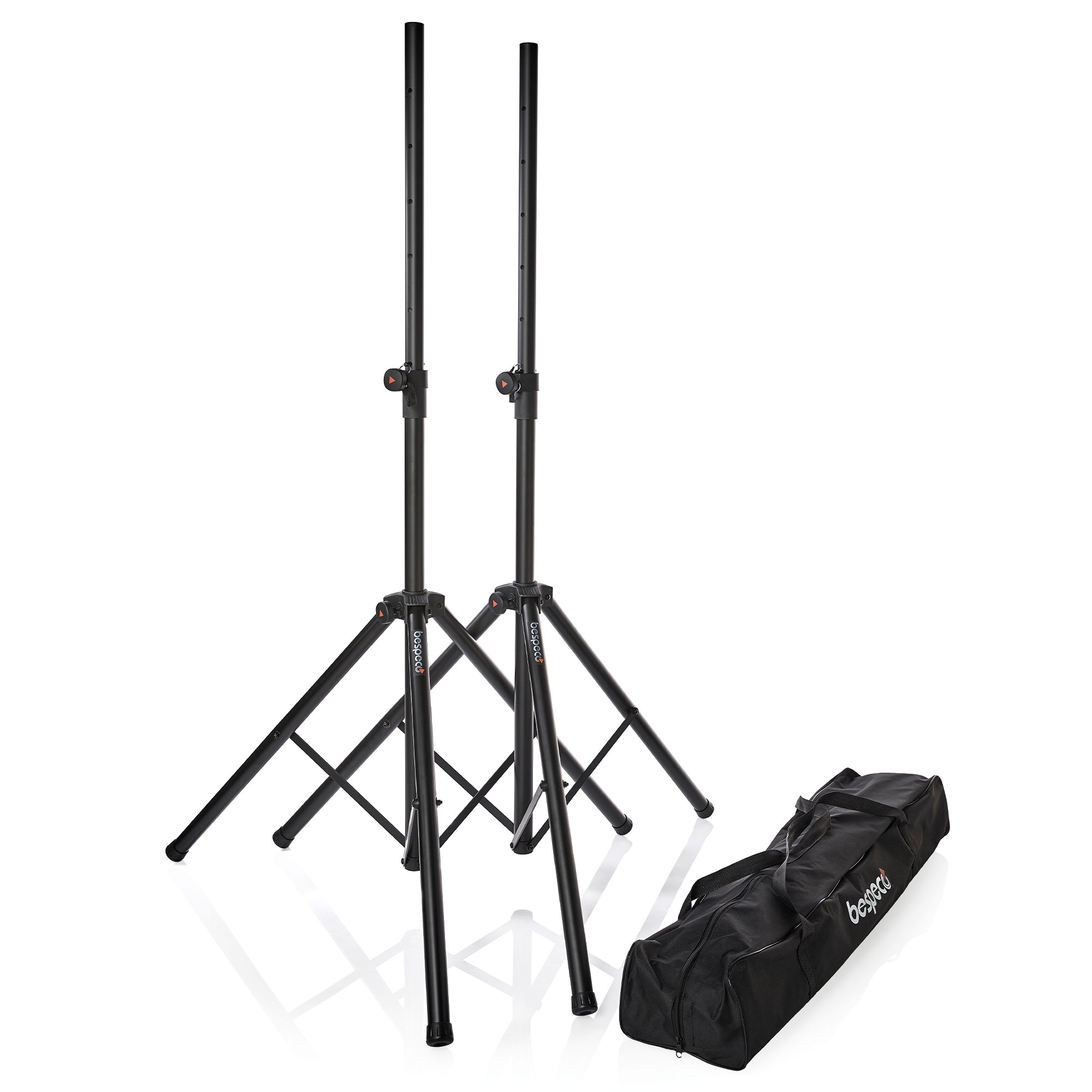 BP215AP - Coppia di supporti in alluminio pneumatici per casse