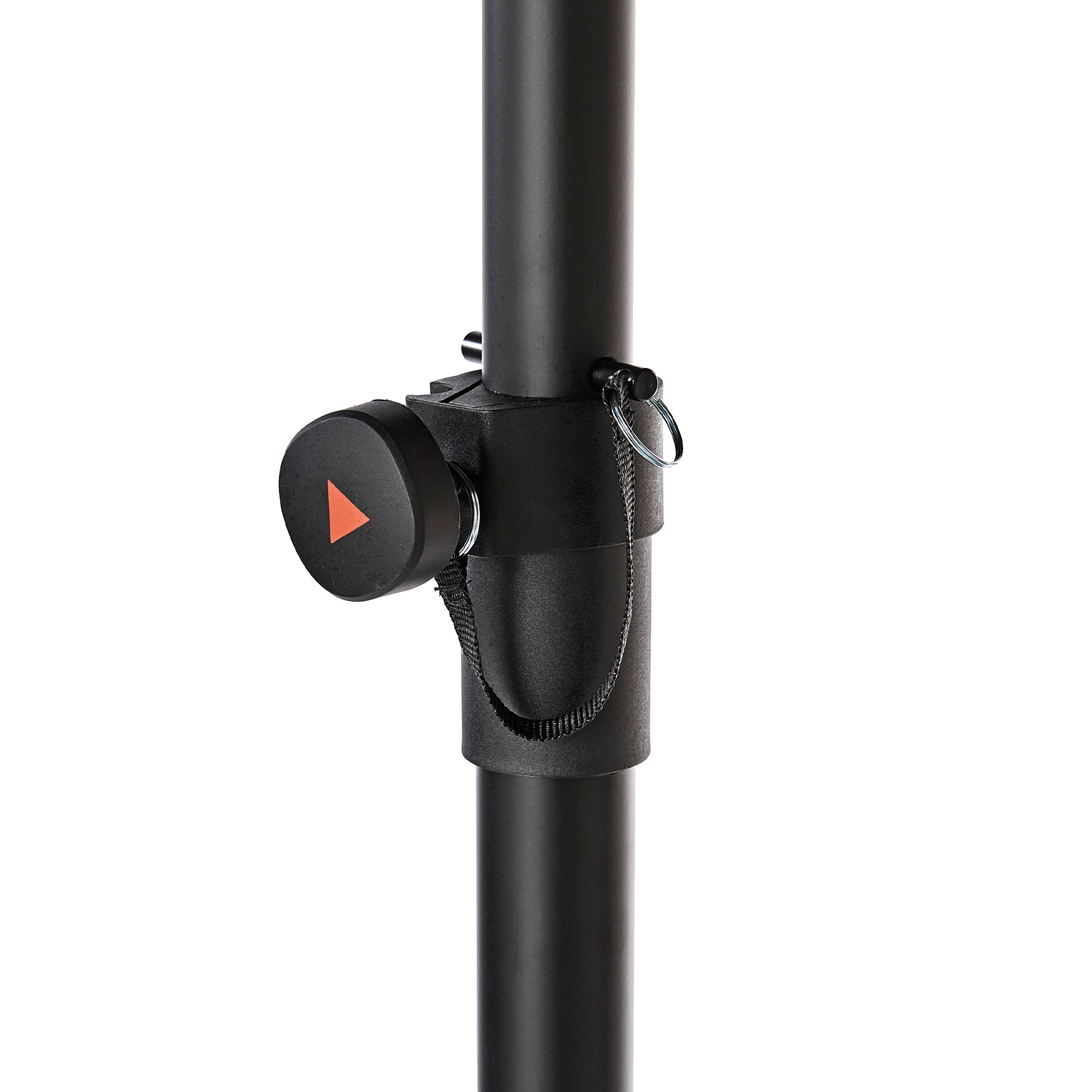 BP215AP – Coppia di supporti in alluminio pneumatici per casse – perno sicurezza