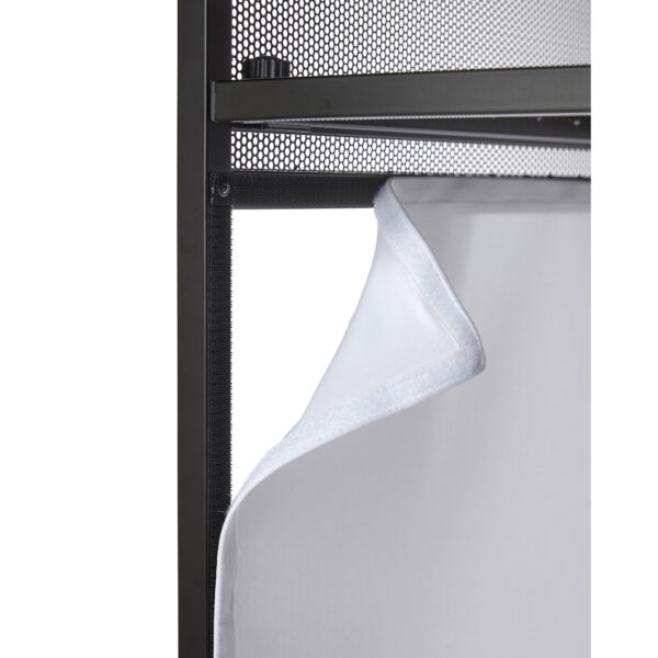 DJTABM - Tavolo DJ pieghevole con struttura in acciaio - particolare strap