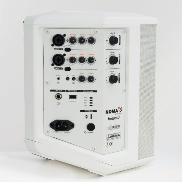 NOMA6 - altoparlante portatile multifunzione - colore bianco - vista 3