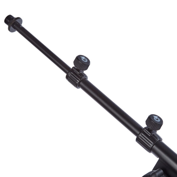MS1NR - Asta microfonica professionale telescopica a giraffa, di dimensioni ridotte e base rotonda - estensioni